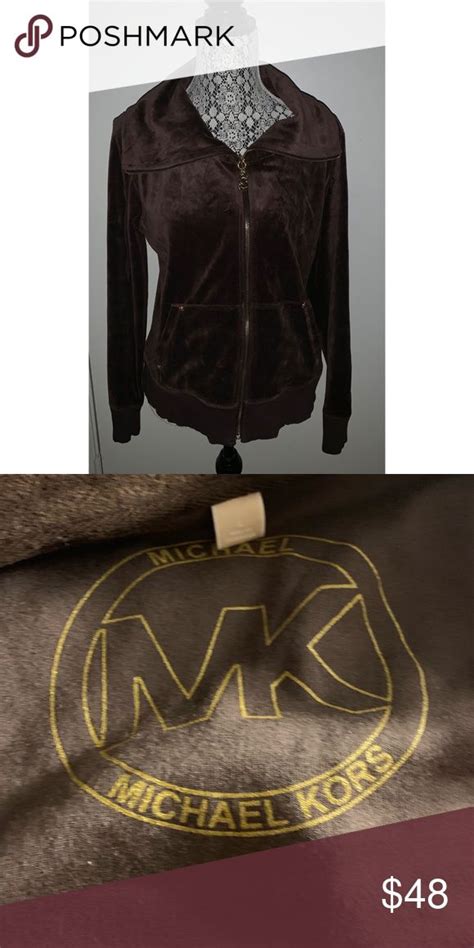 michael kors brown sweater|michael kors velour sweatsuit.